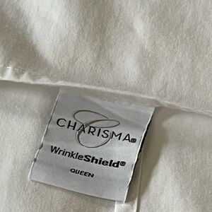 Charisma wrinkle shield Queen size White Flat sheet
